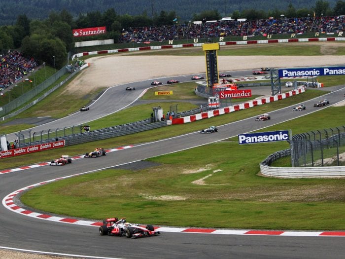 F1 na Alemanha. Falta de acerto com proprietários de Nurbugring (foto) pode retirar a prova do calendário pela primeira vez desde 1960 (Planetf1.com)