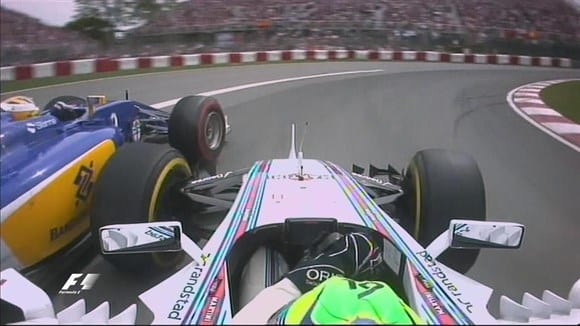 Massa largou em 15º, mas usou da experiencia e arrojo para chegar em sexto. Ultrapassagem sobre Ericsson (foto) foi a mais bela (TV)